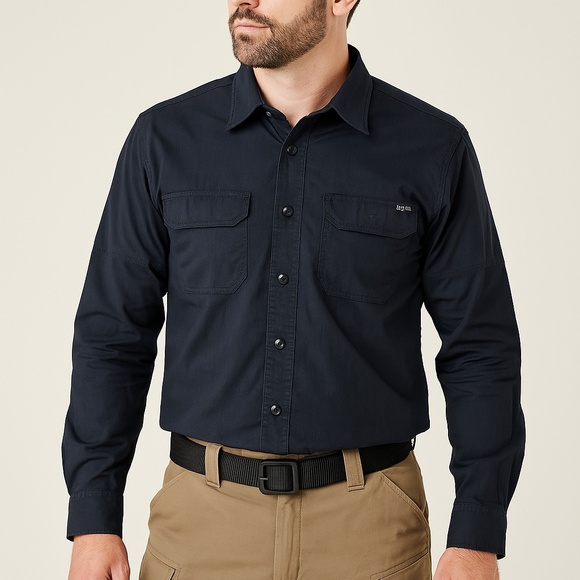 5.11 Tactical Navy Blue Casual Button Down Shirt - Picture 1 of 4